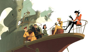 Steampunk Airship Crew Vinyl Car Decal Sticker – Waterproof & UV-Resistant 8"