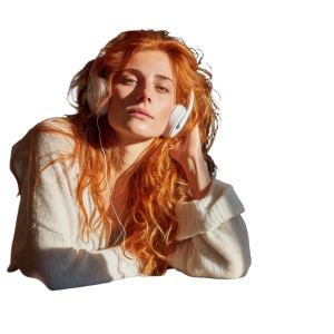 Redhead With Headphones Vinyl Car Decal Sticker – Waterproof & UV-Resistant 8" Redhead With Headphones Vinyl Car Decal Sticker – Waterproof & UV-Resistant 8"