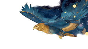 Majestic Cosmic Griffin Vinyl Car Decal Sticker – Waterproof & UV-Resistant 8"