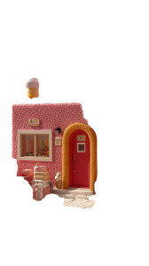 Kawaii Candy House Vinyl Car Decal Sticker – Waterproof & UV-Resistant 8"