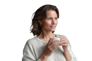 Serene Tea Sipper Vinyl Car Decal Sticker – Waterproof & UV-Resistant 8"