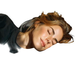 Sleeping European Girl V2 Vinyl Car Decal Sticker – Waterproof & UV-Resistant 8"