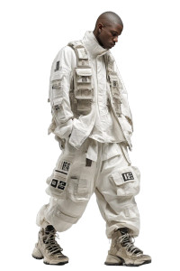 Cyberpunk Menswear Design Vinyl Car Decal Sticker – Waterproof & UV-Resistant 8"