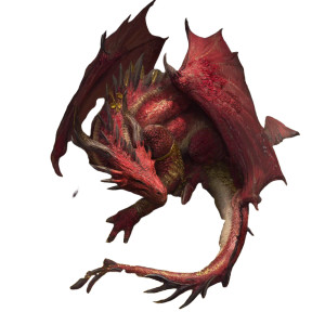 Giant Red Dragon V2 Vinyl Car Decal Sticker – Waterproof & UV-Resistant 8"