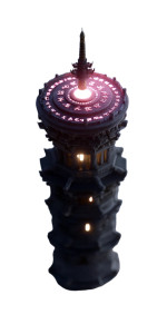 Ancient Chinese Tower Vinyl Car Decal Sticker – Waterproof & UV-Resistant 8"