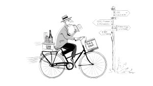 Elderly Cyclist Illustration Vinyl Car Decal Sticker – Waterproof & UV-Resistant 8" Elderly Cyclist Illustration Vinyl Car Decal Sticker – Waterproof & UV-Resistant 8"