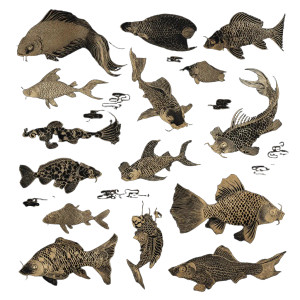 Chinese Ink Fish Vinyl Car Decal Sticker – Waterproof & UV-Resistant 8"