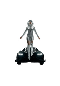 Futuristic Levitation Scene Vinyl Car Decal Sticker – Waterproof & UV-Resistant 8"