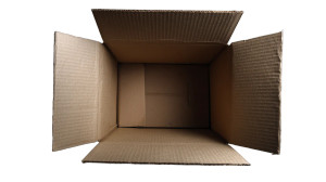 Closed Cardboard Box Vinyl Car Decal Sticker – Waterproof & UV-Resistant 8"