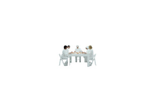 Monochromatic Dining Scene Vinyl Car Decal Sticker – Waterproof & UV-Resistant 8" Monochromatic Dining Scene Vinyl Car Decal Sticker – Waterproof & UV-Resistant 8"