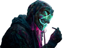 Insane Cyberpunk Smoker Vinyl Car Decal Sticker – Waterproof & UV-Resistant 8"
