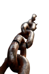 Broken Chain Link Vinyl Car Decal Sticker – Waterproof & UV-Resistant 8"