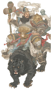 Martial God Of Wealth V3 Vinyl Car Decal Sticker – Waterproof & UV-Resistant 8"