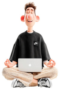 Smiling Anime Man V5 Vinyl Car Decal Sticker – Waterproof & UV-Resistant 8"