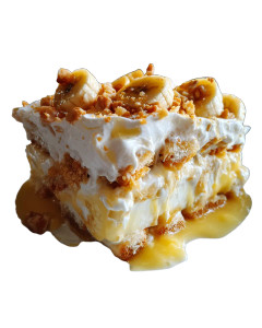 Banana Pudding Lasagna Vinyl Car Decal Sticker – Waterproof & UV-Resistant 8"