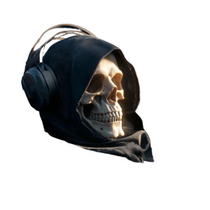 Skull F1 Driver Vinyl Car Decal Sticker – Waterproof & UV-Resistant 8"