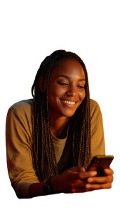 Happy Woman Relaxing V2 Vinyl Car Decal Sticker – Waterproof & UV-Resistant 8"