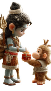 Tiny Shiva Gifts Hanuman Vinyl Car Decal Sticker – Waterproof & UV-Resistant 8"