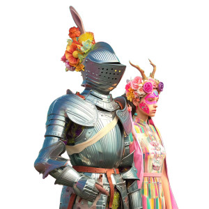 Cosmic Knight Vinyl Car Decal Sticker – Waterproof & UV-Resistant 8"