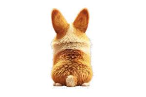 Pixar-Style Corgie Vinyl Car Decal Sticker – Waterproof & UV-Resistant 8"