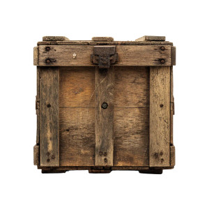 Retro Wooden Box Vinyl Car Decal Sticker – Waterproof & UV-Resistant 8"