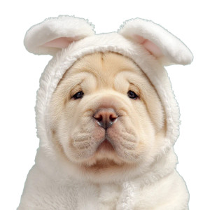 Chubby Bunny Puppy Vinyl Car Decal Sticker – Waterproof & UV-Resistant 8"