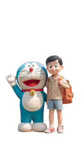 Doraemon Future V2 Vinyl Car Decal Sticker – Waterproof & UV-Resistant 8"