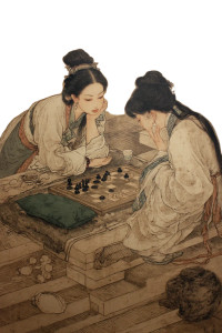 Scholars At Chess Vinyl Car Decal Sticker – Waterproof & UV-Resistant 8"