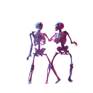 Dancing Skeletons Vinyl Car Decal Sticker – Waterproof & UV-Resistant 8"