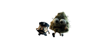 Creepy Cop Chase Vinyl Car Decal Sticker – Waterproof & UV-Resistant 8"