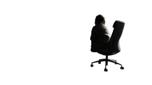 Laura At Desk Vinyl Car Decal Sticker – Waterproof & UV-Resistant 8"