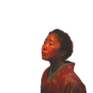 Woman In Kimono Vinyl Car Decal Sticker – Waterproof & UV-Resistant 8"