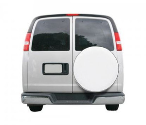 Classic Accessories Spare Tire Cover 75110 Fits 24 Inch To 25 Inch Diameter Tires; Plain; Snow White; Vinyl; Water Proof/UV And Mildew Resistant; Custom Fit; With Elasticized Back Hem Classic Accessories Spare Tire Cover 75110 Fits 24 Inch To 25 Inch Diameter Tires; Plain; Snow White; Vinyl; Water Proof/UV And Mildew Resistant; Custom Fit; With Elasticized Back Hem
