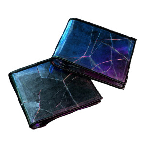 Transparent Glass Wallets Vinyl Car Decal Sticker – Waterproof & UV-Resistant 8"