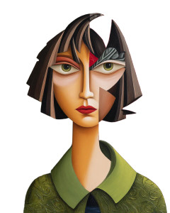 Cubist Woman Portrait Vinyl Car Decal Sticker – Waterproof & UV-Resistant 8" Cubist Woman Portrait Vinyl Car Decal Sticker – Waterproof & UV-Resistant 8"