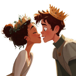 Royal Romance Vinyl Car Decal Sticker – Waterproof & UV-Resistant 8"