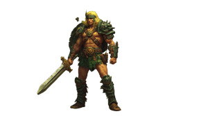 Golden Axe Artwork Vinyl Car Decal Sticker – Waterproof & UV-Resistant 8"