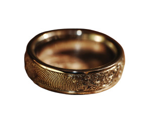 Ornate Wedding Ring Vinyl Car Decal Sticker – Waterproof & UV-Resistant 8"