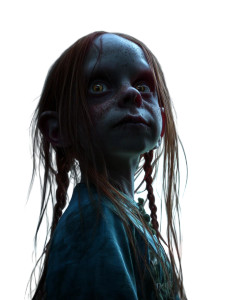 Fantasy Red-Haired Child Vinyl Car Decal Sticker – Waterproof & UV-Resistant 8"