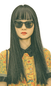 Chic Asian Girl Vinyl Car Decal Sticker – Waterproof & UV-Resistant 8" Chic Asian Girl Vinyl Car Decal Sticker – Waterproof & UV-Resistant 8"