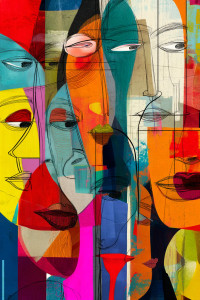 Abstract Human Figures Vinyl Car Decal Sticker – Waterproof & UV-Resistant 8" Abstract Human Figures Vinyl Car Decal Sticker – Waterproof & UV-Resistant 8"