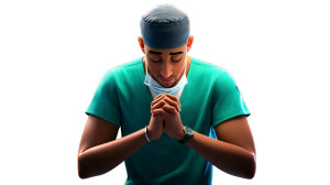 Praying Surgeon Vinyl Car Decal Sticker – Waterproof & UV-Resistant 8" Praying Surgeon Vinyl Car Decal Sticker – Waterproof & UV-Resistant 8"