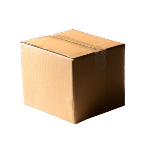 Brown Cardboard Box Vinyl Car Decal Sticker – Waterproof & UV-Resistant 8"