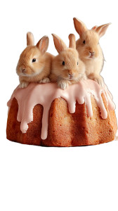 Easter Kulich Rabbits Vinyl Car Decal Sticker – Waterproof & UV-Resistant 8"