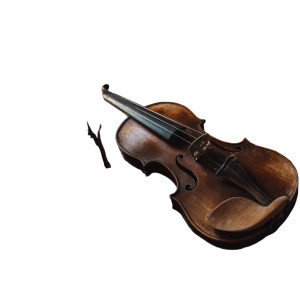Dusty Violin Case Vinyl Car Decal Sticker – Waterproof & UV-Resistant 8"
