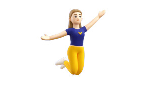 3D Jumping Girl Vinyl Car Decal Sticker – Waterproof & UV-Resistant 8"