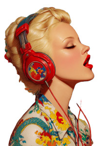 Singing Blonde Woman Vinyl Car Decal Sticker – Waterproof & UV-Resistant 8" Singing Blonde Woman Vinyl Car Decal Sticker – Waterproof & UV-Resistant 8"