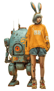 Cyber Pilot Cosplay V13 Vinyl Car Decal Sticker – Waterproof & UV-Resistant 8"