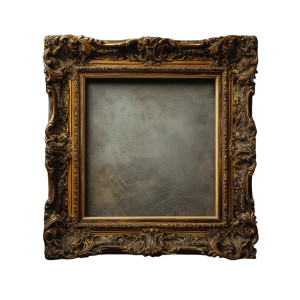 Gothic Ornate Frame Vinyl Car Decal Sticker – Waterproof & UV-Resistant 8"