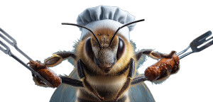 Chef Bee Bbq Vinyl Car Decal Sticker – Waterproof & UV-Resistant 8" Chef Bee Bbq Vinyl Car Decal Sticker – Waterproof & UV-Resistant 8"